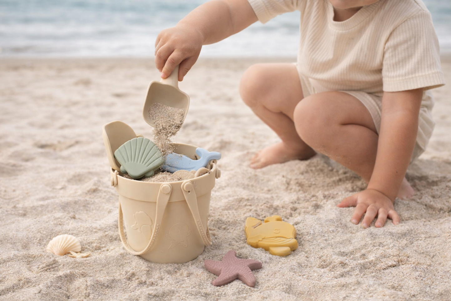 Set de jouet de plage en silicone