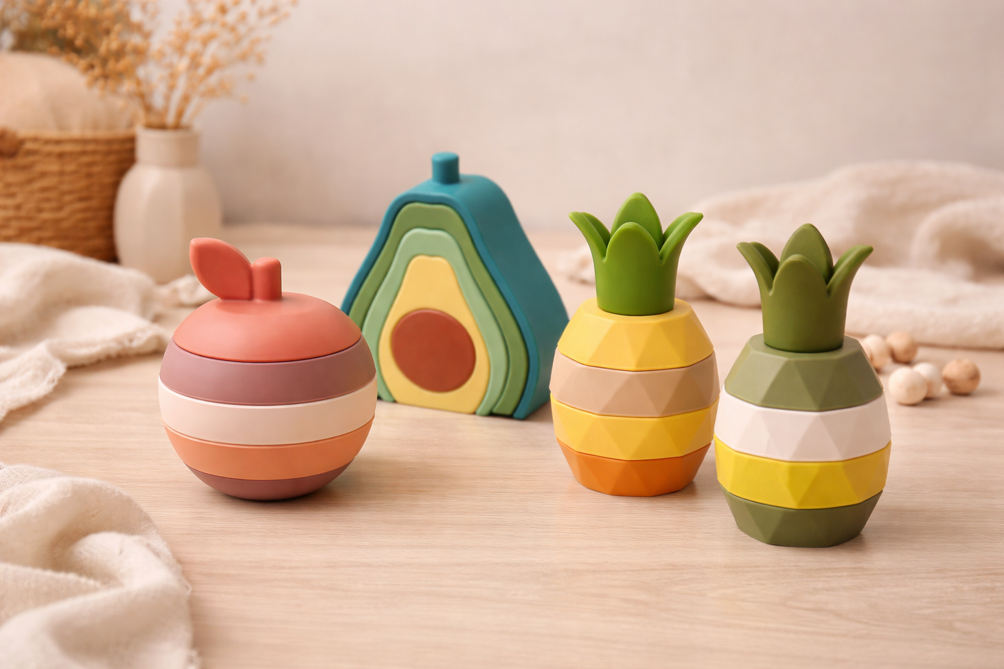 Fruit éducatif en silicone