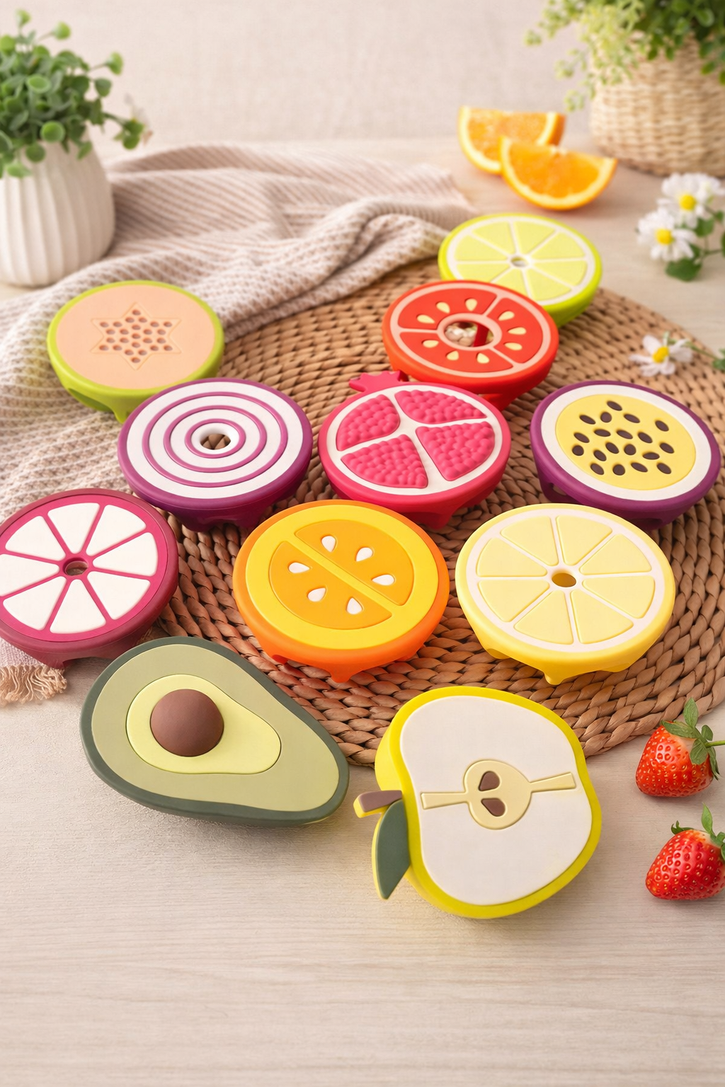 Fruits et légumes en silicone