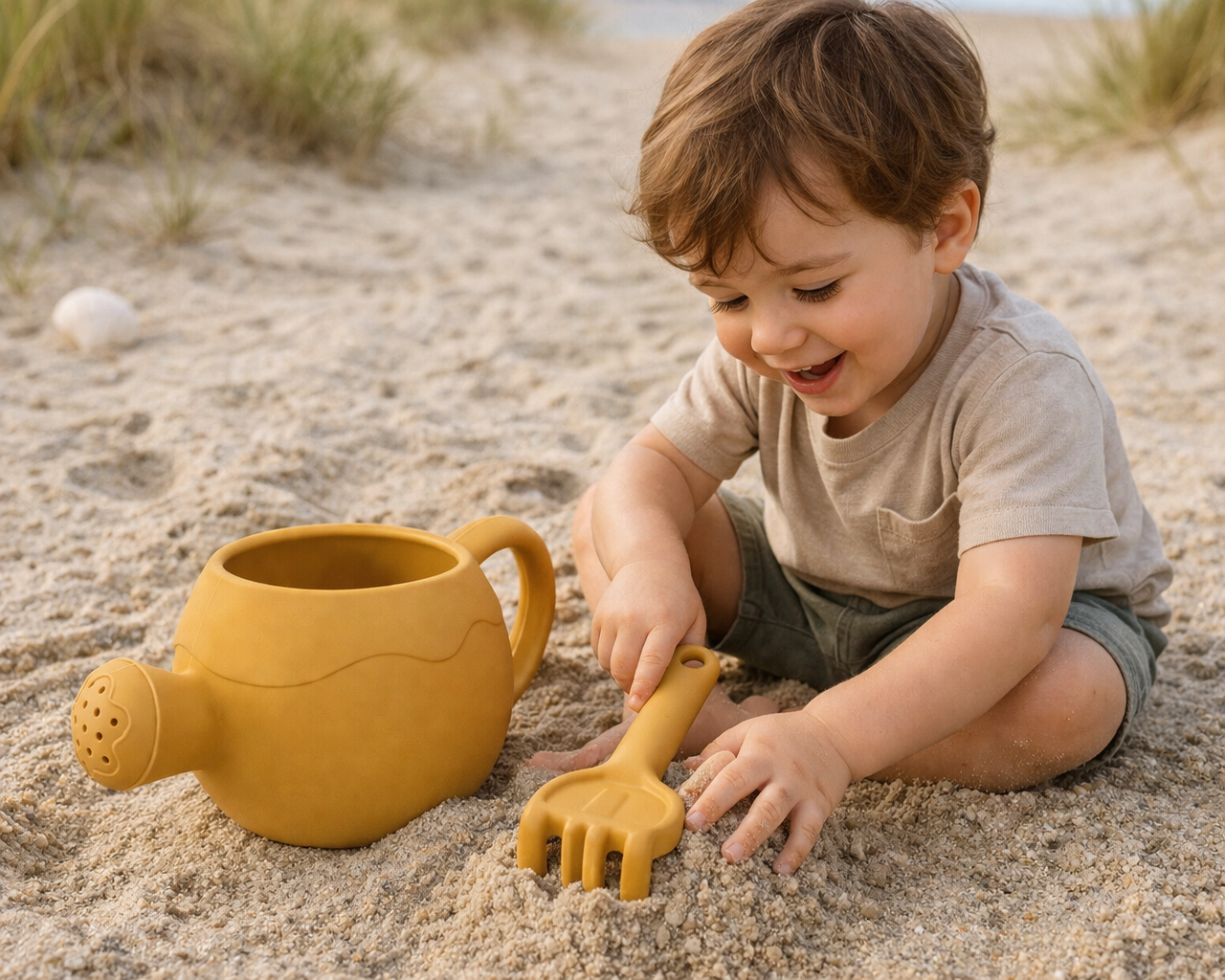 Set arrosoir et râteau en silicone