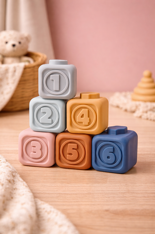 Cube sensoriel en silicone